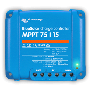 Victron Energy MPPT regulátor nabíjení Victron Energy BlueSolar 75V 15A (zánovní)