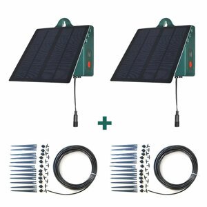 Irrigatia Solární automatické zavlažovaní 2 x SOL-C24L + 2 x rozširující sada 12 odkapávačů (48 odkapávačů)