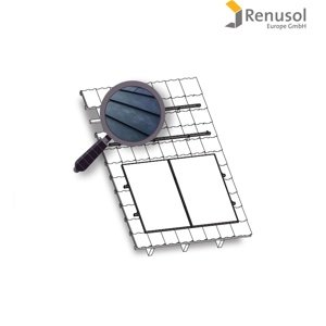 Renusol Konstrukce Renusol na FV pro 2 panely. Falcovaný plech