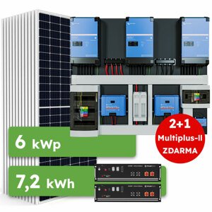 Ecoprodukt Hybrid Victron 6kWp 7,2kWh 3-fáz předpřipravený solární systém