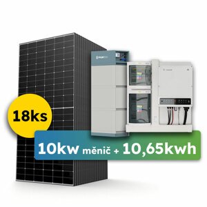 Ecoprodukt Hybrid Goodwe 9,1kWp 10,65kWh předpřipravený 3-fáz solární systém