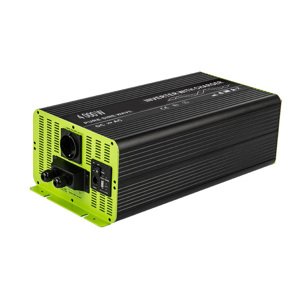 Kosun Měnič napětí výkon 4000W čistý sinus UPS DC48V/AC230V USB černo-zelený KOS4000-48